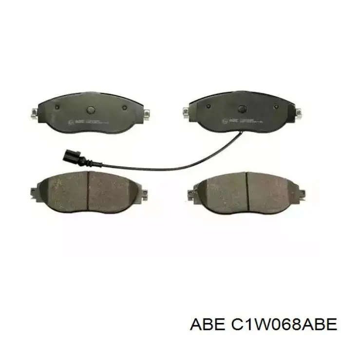 Klocki hamulcowe przednie tarczowe ABE C1W068ABE cena, od 42,00 USD