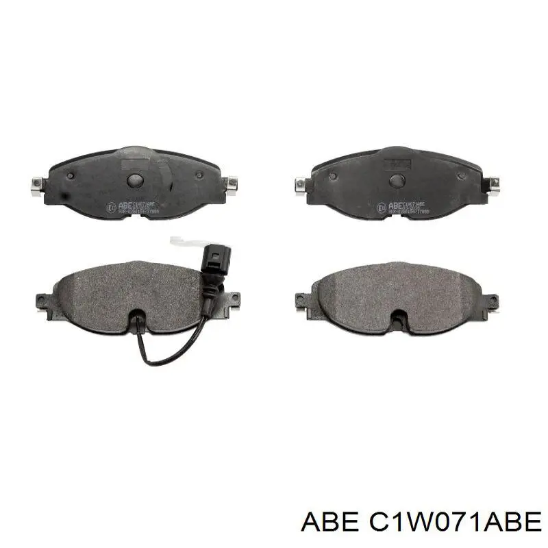 Klocki hamulcowe przednie tarczowe ABE C1W071ABE cena, od 30,11 USD