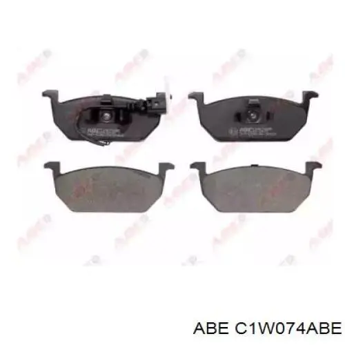 Klocki hamulcowe przednie tarczowe ABE C1W074ABE cena, od 27,88 USD