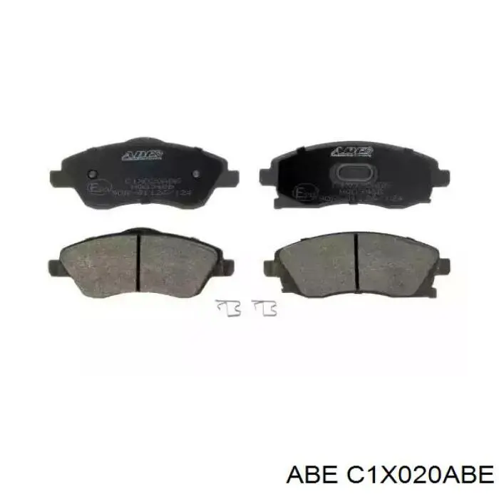 Klocki hamulcowe przednie tarczowe ABE C1X020ABE cena, od 21,84 USD