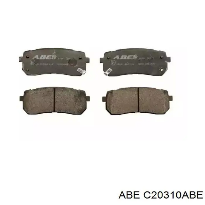 Do koszyka C20310ABE ABE Okładziny (klocki) do hamulców tarczowych tylne