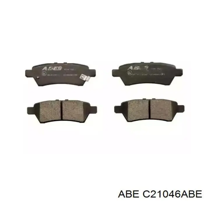 Okładziny (klocki) do hamulców tarczowych tylne ABE C21046ABE cena, od 19,72 USD