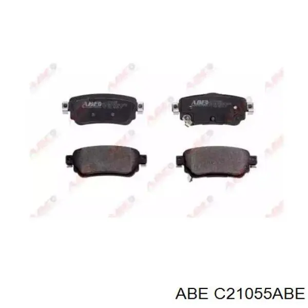 Okładziny (klocki) do hamulców tarczowych tylne ABE C21055ABE cena, od 25,75 USD