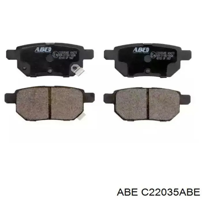 Okładziny (klocki) do hamulców tarczowych tylne ABE C22035ABE cena, od 19,35 USD