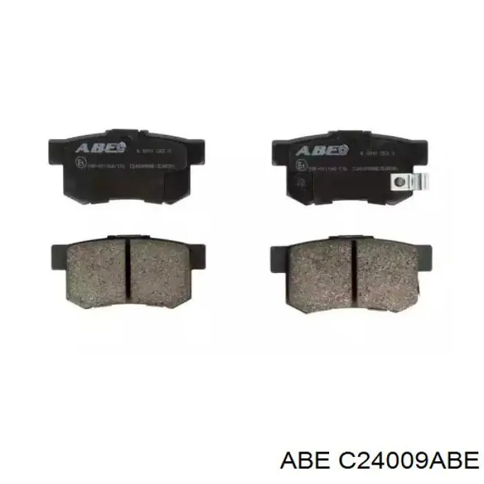 Okładziny (klocki) do hamulców tarczowych tylne ABE C24009ABE cena, od 20,66 USD