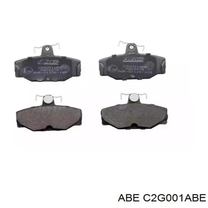 Okładziny (klocki) do hamulców tarczowych tylne ABE C2G001ABE cena, od 19,46 USD