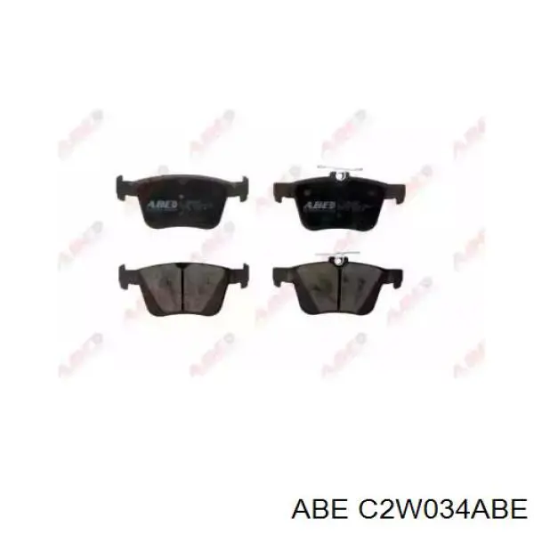 Okładziny (klocki) do hamulców tarczowych tylne ABE C2W034ABE cena, od 26,07 USD