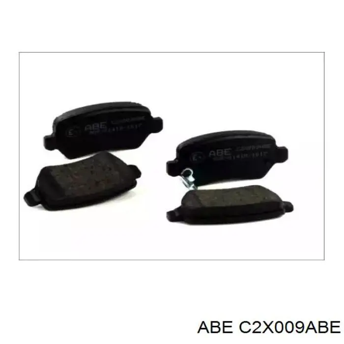 Okładziny (klocki) do hamulców tarczowych tylne ABE C2X009ABE cena, od 19,44 USD