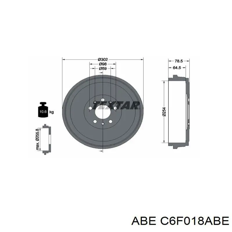 Bęben hamulcowy tylny Fiat/Alfa/Lancia 51940007 cena, od 48,58 USD