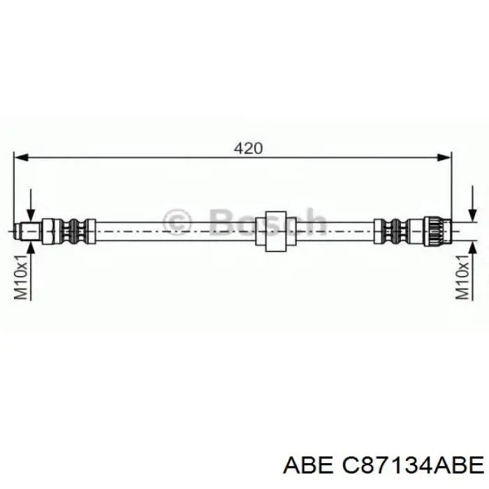 Do koszyka C87134ABE ABE Przewód hamulcowy przedni