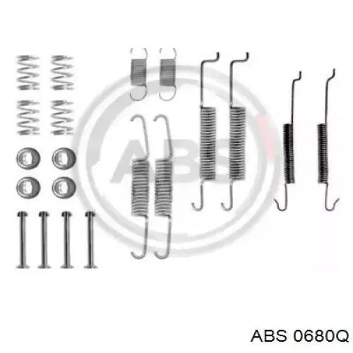 Zestaw montażowy szczęk hamulcowych tylnych ABS 0680Q cena, od 11,77 USD