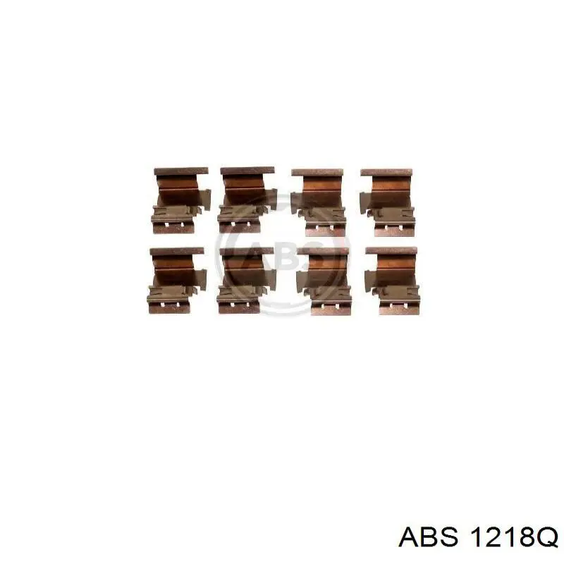 Zestaw sprężynek do mocowania klocków tarczowych przednich ABS 1218Q cena, od 8,57 USD