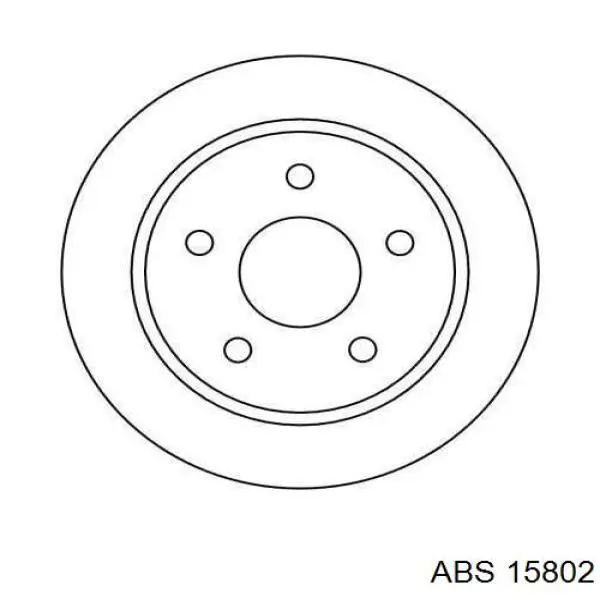 Do koszyka 15802 ABS Tarcza hamulcowa tylna