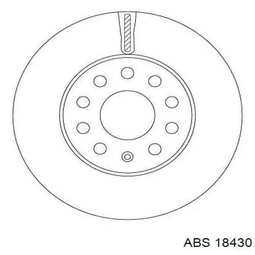 Tarcza hamulcowa przednia ABS 18430 cena, od 53,83 USD