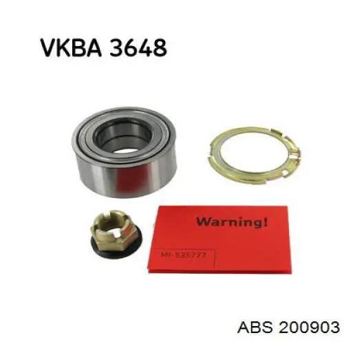 Łożysko piasty przedniej ABS 200903 cena, od 51,44 USD