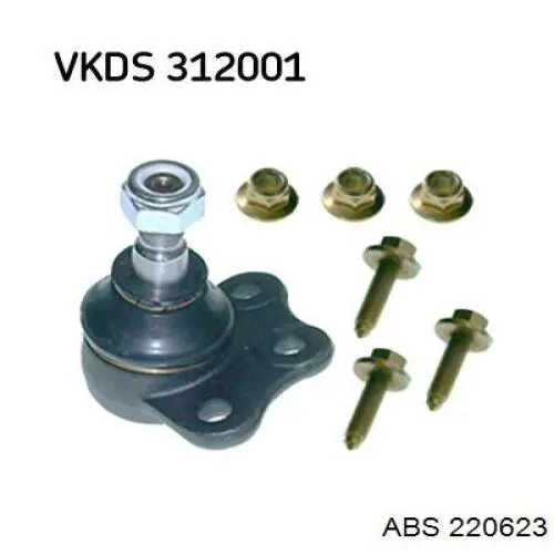 Sworzeń wahacza dolny ABS 220623 cena, od 12,28 USD