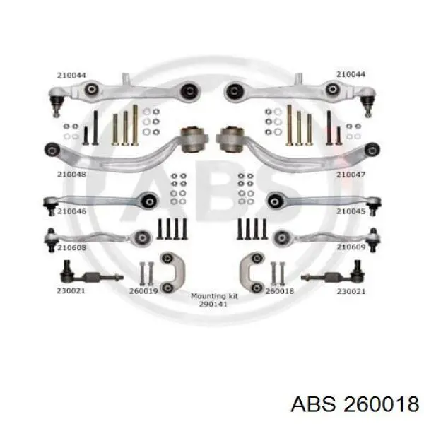 Łącznik stabilizatora przedniego prawy ABS 260018 cena, od 12,78 USD