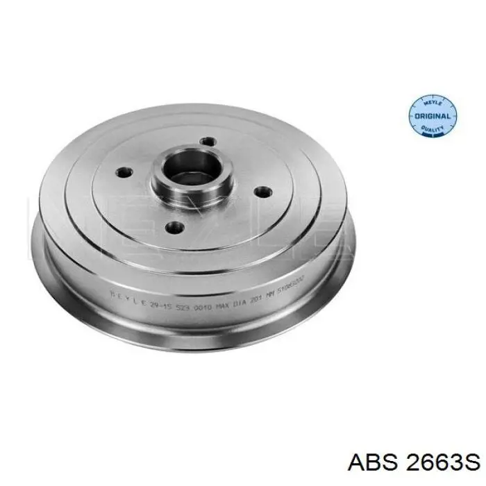 Bęben hamulcowy tylny ABS 2663S cena, od 46,97 USD