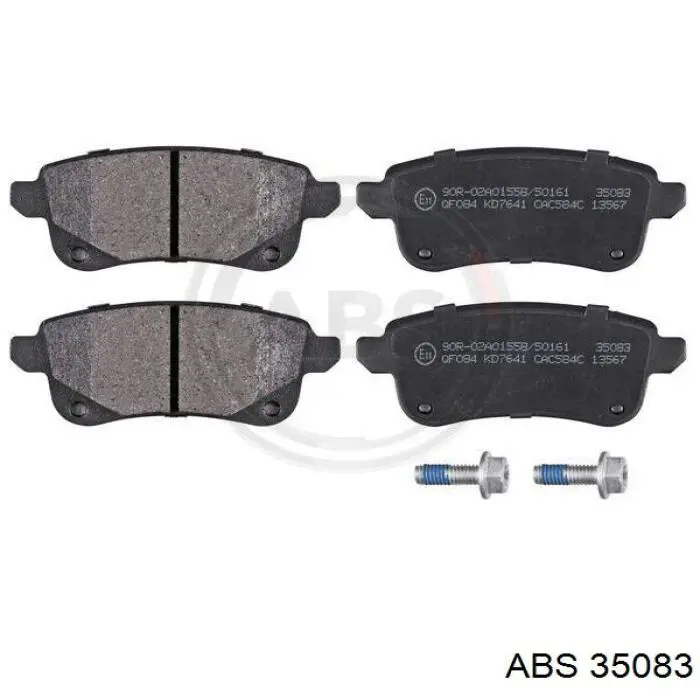 Okładziny (klocki) do hamulców tarczowych tylne ABS 35083 cena, od 25,58 USD