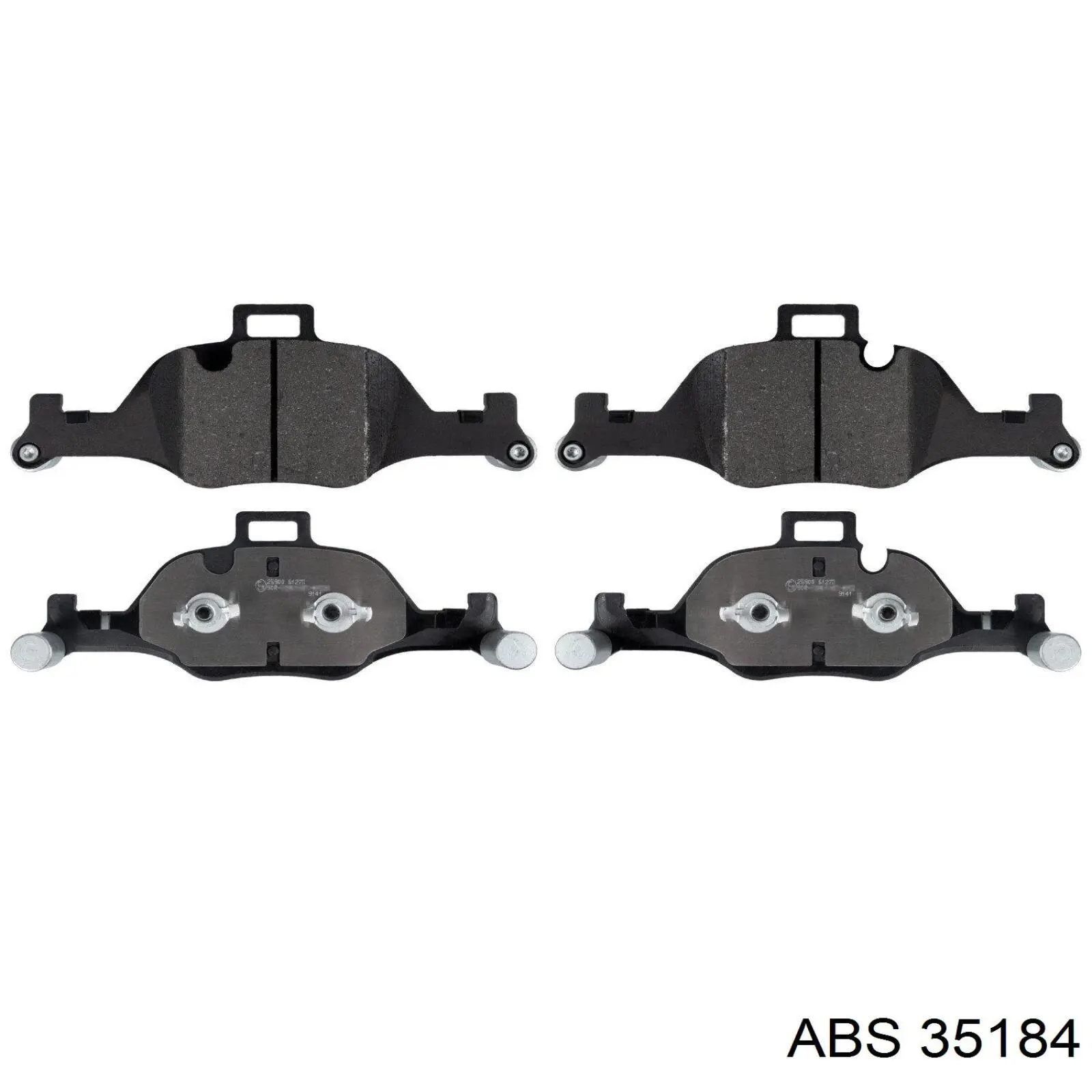 Klocki hamulcowe przednie tarczowe ABS 35184 cena, od 72,03 USD