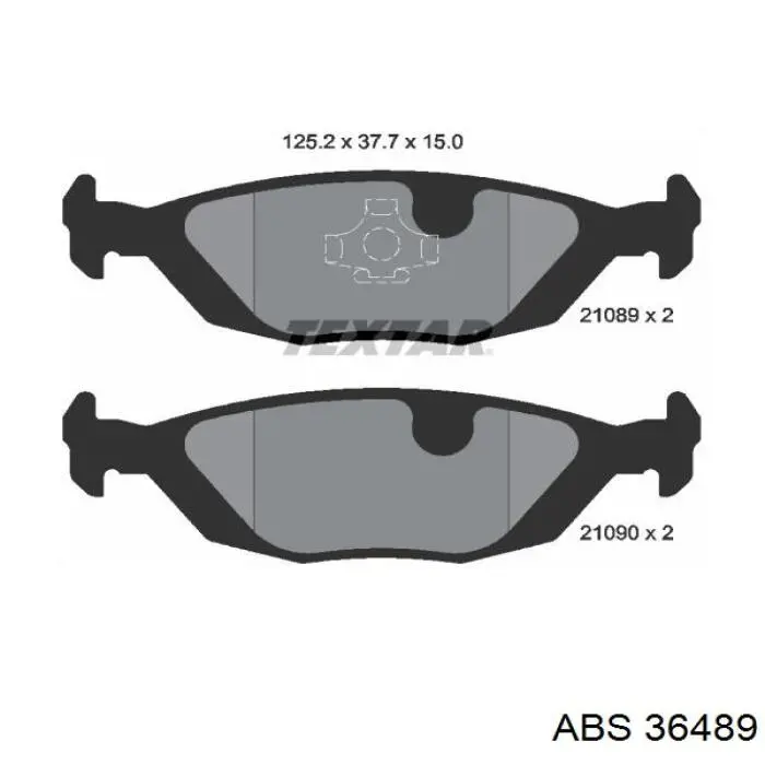 Okładziny (klocki) do hamulców tarczowych tylne ABS 36489 cena, od 17,33 USD