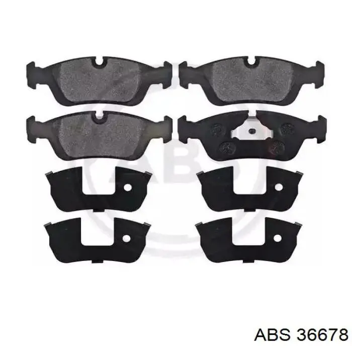 Klocki hamulcowe przednie tarczowe ABS 36678 cena, od 26,51 USD