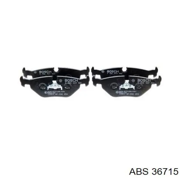 Okładziny (klocki) do hamulców tarczowych tylne ABS 36715 cena, od 23,49 USD
