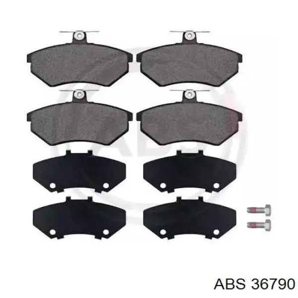 Klocki hamulcowe przednie tarczowe ABS 36790 cena, od 24,27 USD