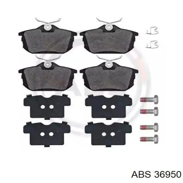 Okładziny (klocki) do hamulców tarczowych tylne ABS 36950 cena, od 20,22 USD