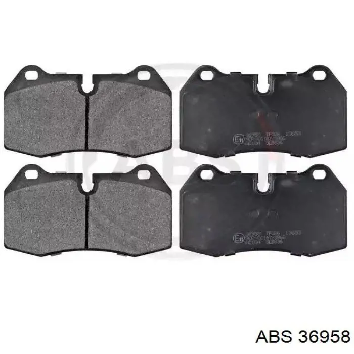 Klocki hamulcowe przednie tarczowe ABS 36958 cena, od 33,21 USD