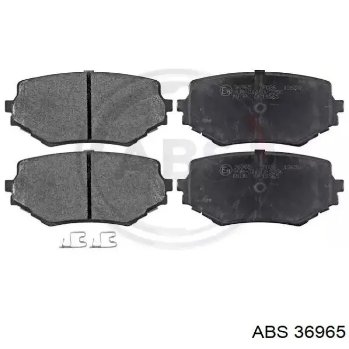 Klocki hamulcowe przednie tarczowe ABS 36965 cena, od 24,59 USD