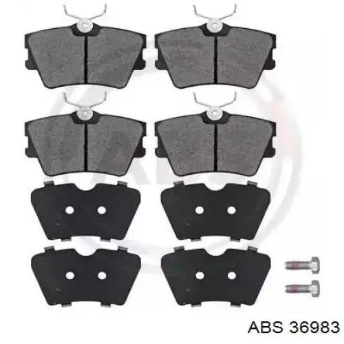 Okładziny (klocki) do hamulców tarczowych tylne ABS 36983 cena, od 23,85 USD