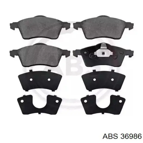 Klocki hamulcowe przednie tarczowe ABS 36986 cena, od 25,45 USD