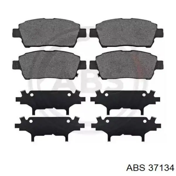 Klocki hamulcowe przednie tarczowe ABS 37134 cena, od 18,22 USD