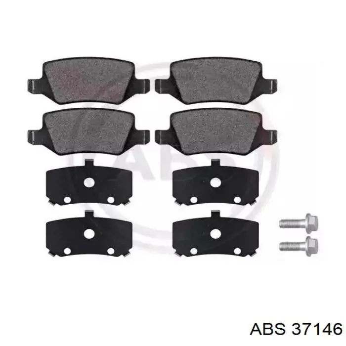 Okładziny (klocki) do hamulców tarczowych tylne ABS 37146 cena, od 20,20 USD