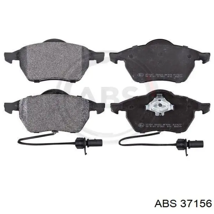 Klocki hamulcowe przednie tarczowe ABS 37156 cena, od 31,84 USD