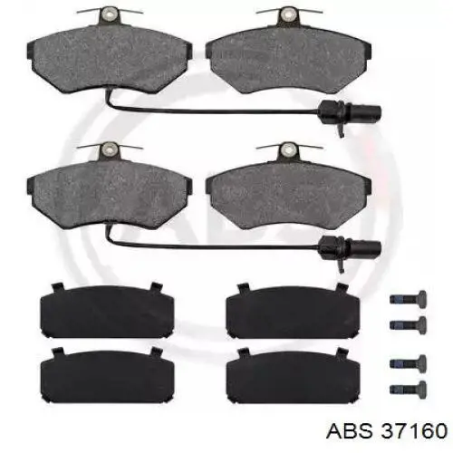 Klocki hamulcowe przednie tarczowe ABS 37160 cena, od 28,67 USD