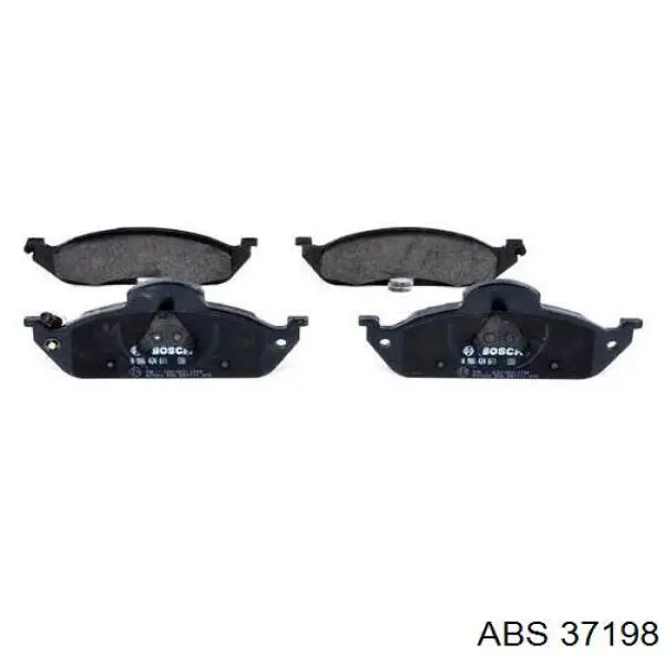 Klocki hamulcowe przednie tarczowe ABS 37198 cena, od 37,08 USD