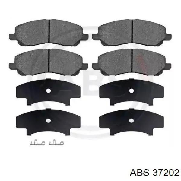 Klocki hamulcowe przednie tarczowe ABS 37202 cena, od 26,12 USD