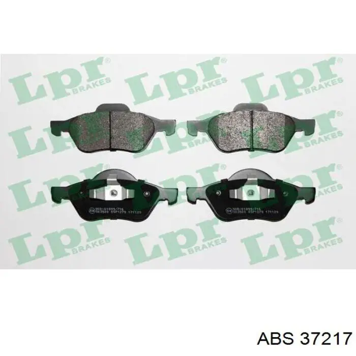 Klocki hamulcowe przednie tarczowe ABS 37217 cena, od 27,86 USD