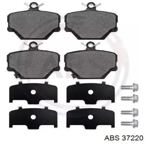 Klocki hamulcowe przednie tarczowe ABS 37220 cena, od 24,67 USD