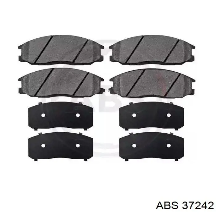 Klocki hamulcowe przednie tarczowe ABS 37242 cena, od 29,10 USD