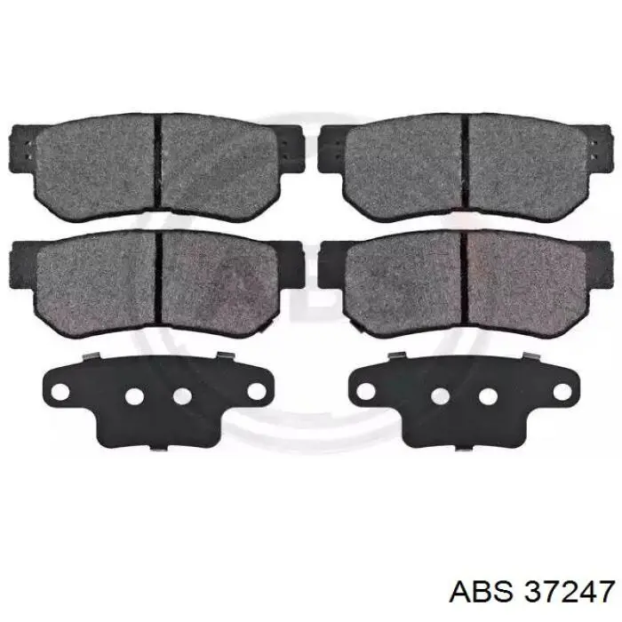 Okładziny (klocki) do hamulców tarczowych tylne ABS 37247 cena, od 19,21 USD