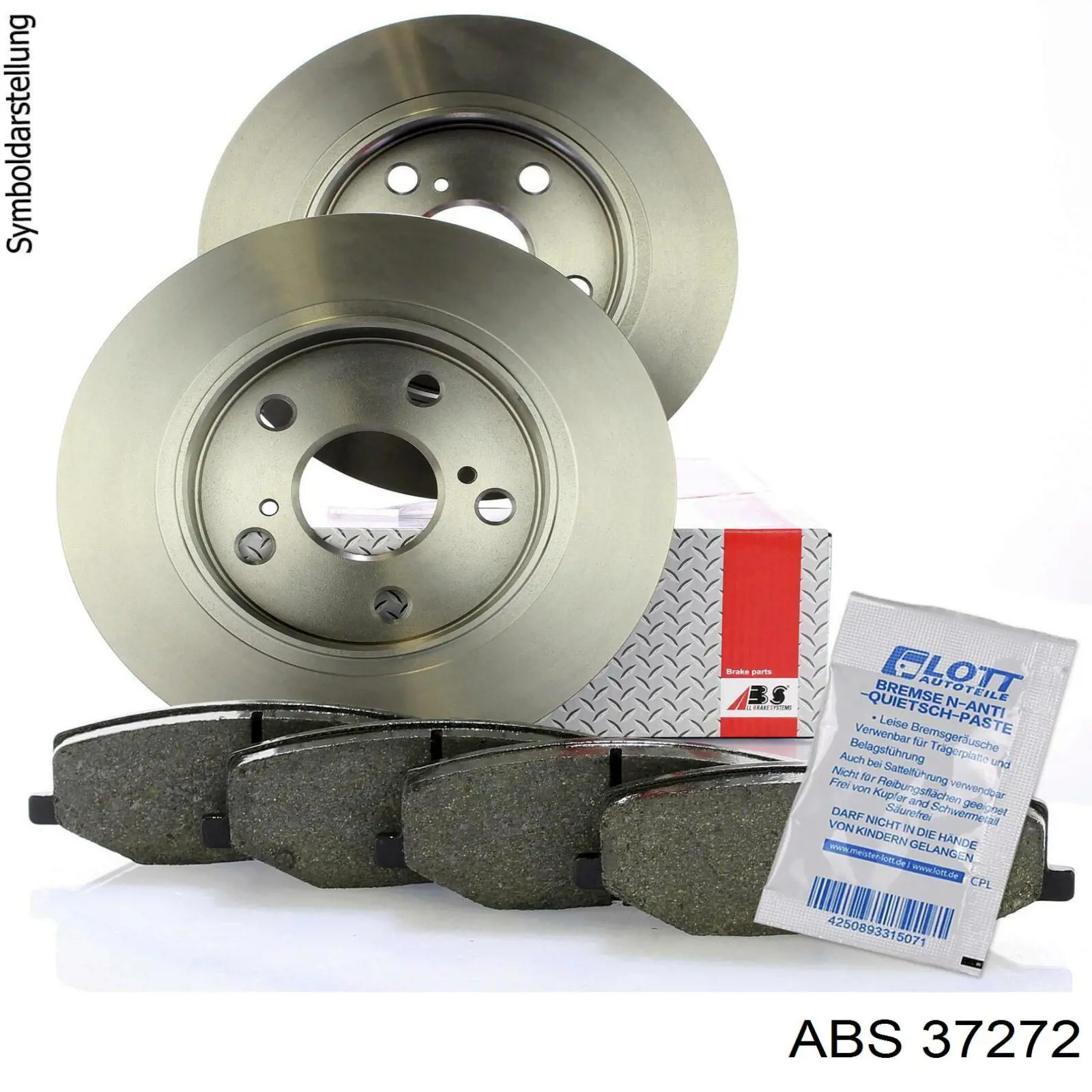 Do koszyka 37272 ABS Klocki hamulcowe przednie tarczowe