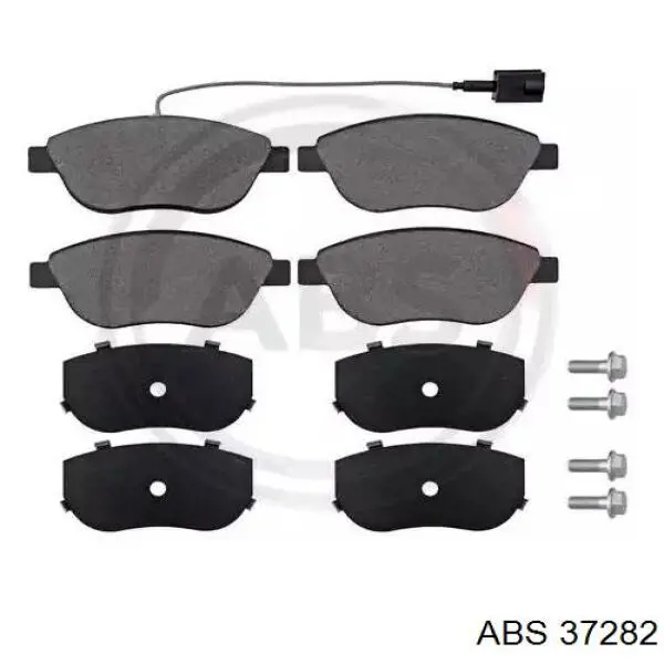 Klocki hamulcowe przednie tarczowe ABS 37282 cena, od 25,09 USD