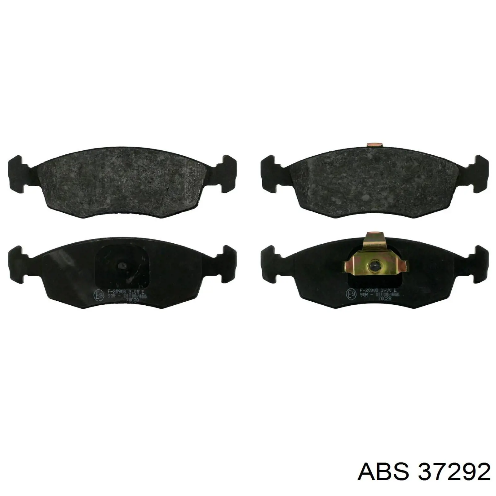 Klocki hamulcowe przednie tarczowe ABS 37292 cena, od 23,51 USD