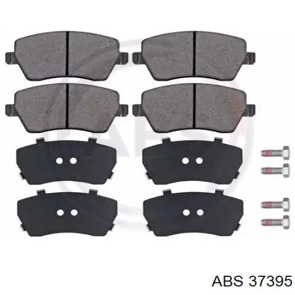 Klocki hamulcowe przednie tarczowe ABS 37395 cena, od 21,03 USD