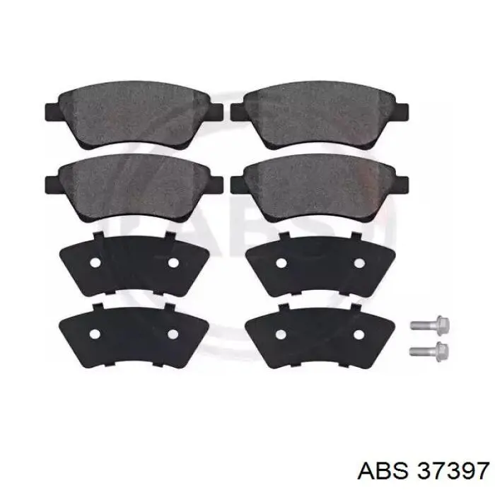 Klocki hamulcowe przednie tarczowe ABS 37397 cena, od 25,49 USD