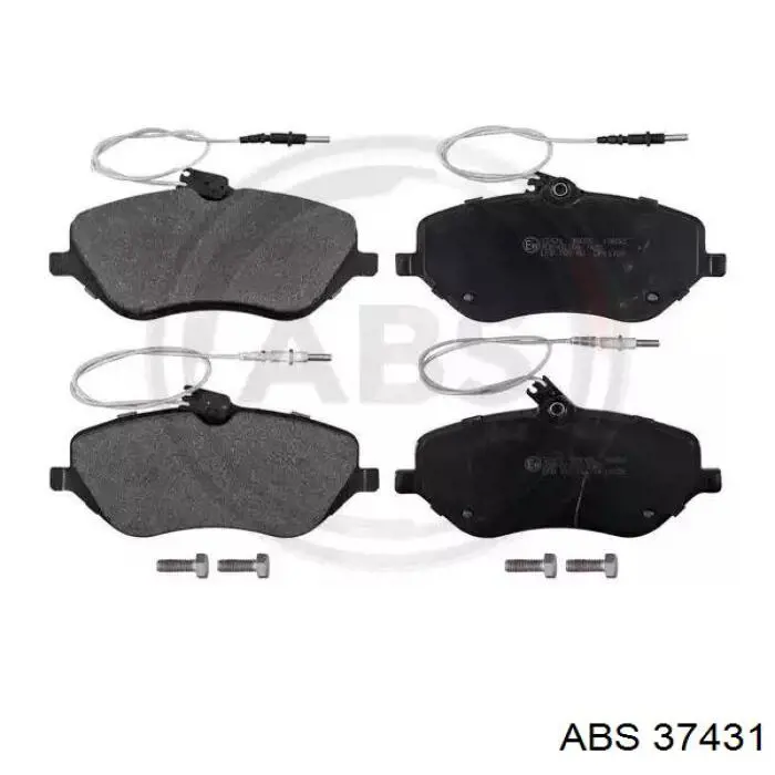 Klocki hamulcowe przednie tarczowe ABS 37431 cena, od 42,96 USD