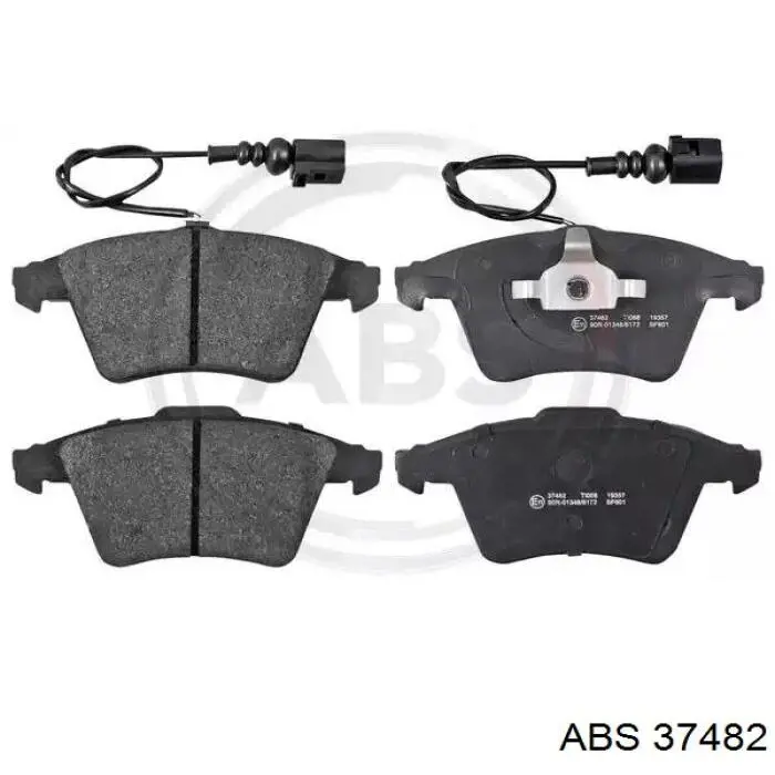 Klocki hamulcowe przednie tarczowe ABS 37482 cena, od 41,73 USD